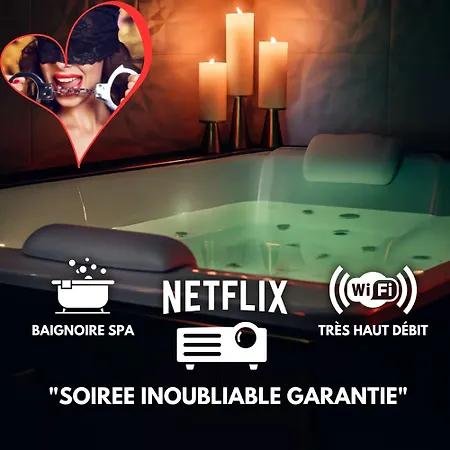 Craz'in Room, Jacuzzi, Cinema, Camargue Apartment